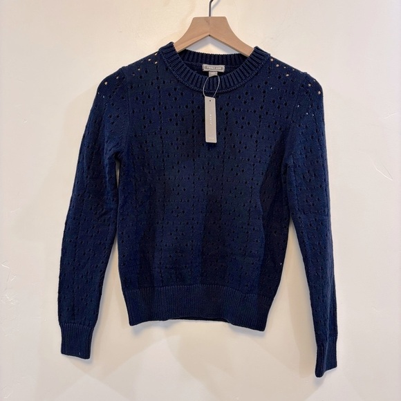 JCREW point sir navy crew neck sweater NWT - Picture 1 of 5